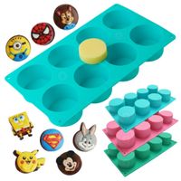 Molde de Silicona Choco Oreo de 8 cavidades para Repostería