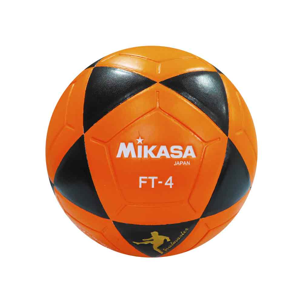 PELOTA P/FULBITO MIKASA FT-5BKO CUERO Color NARANJA/NEGRO Talla 5