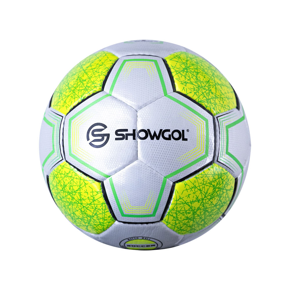 PELOTA P/FUTBOL SHOWGOL STRIKER PU Color VERDE/AMARILLO Talla 5