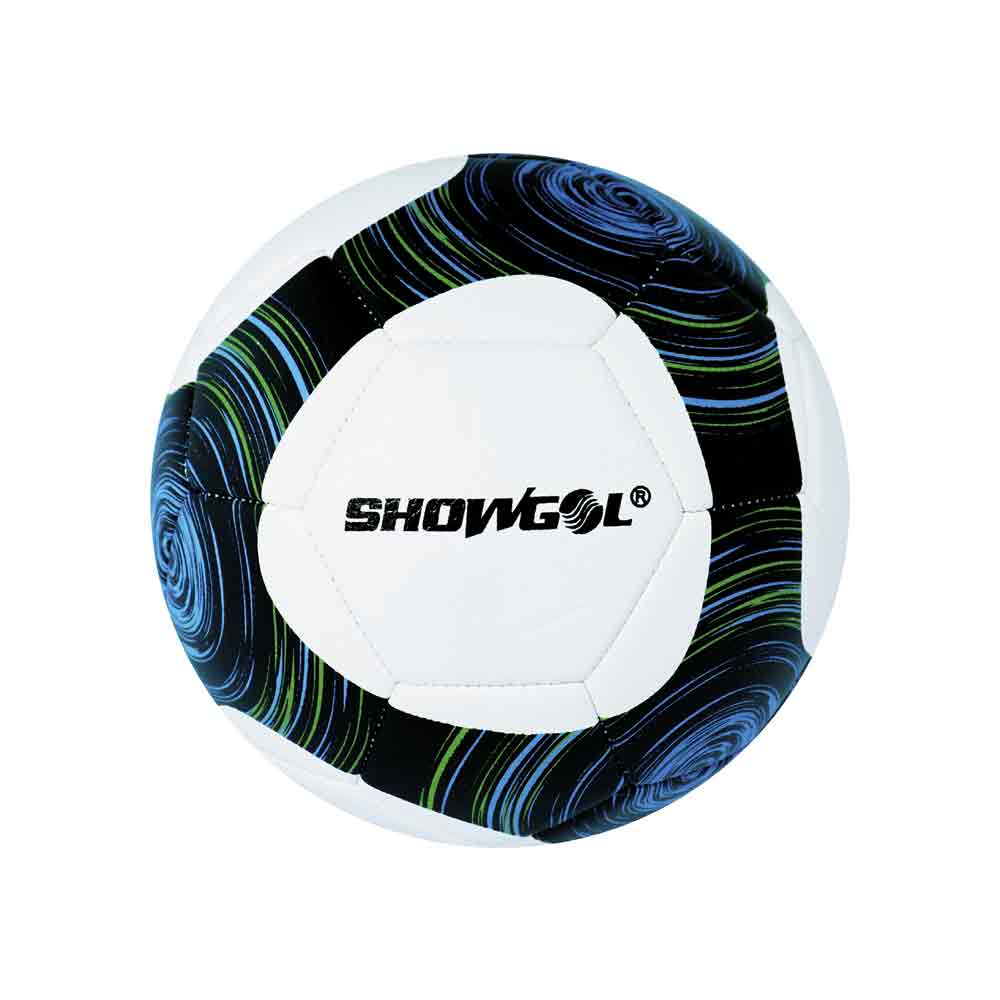 PELOTA P/FUTBOL SHOWGOL CUERO PVC FOAM D Color AZUL Talla 4