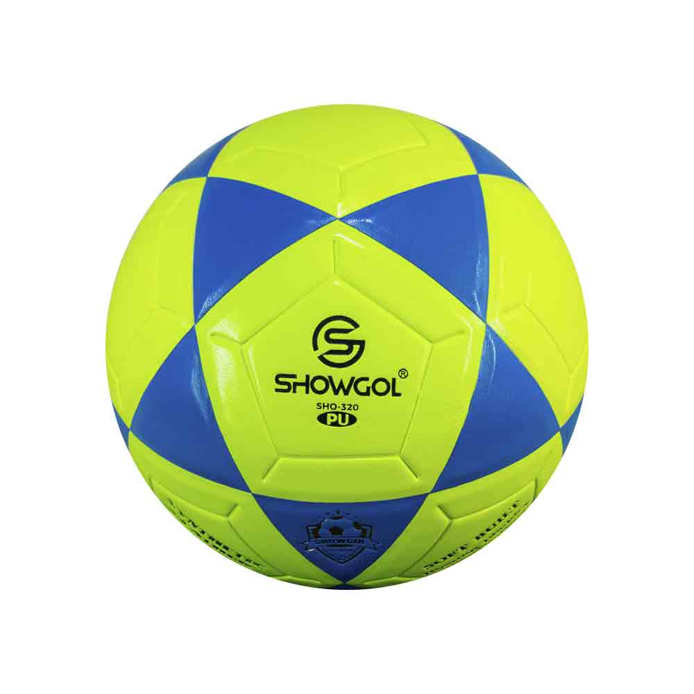 PELOTA PARA FUTBOL FT PU VULCANIZADO Color AMARILLO/CELESTE Talla 4