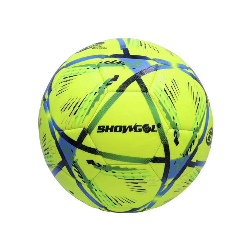 PELOTA P/FULBITO SHOWGOL CUERO PVC FOAM H Color AMARILLO/CELESTE Talla 3