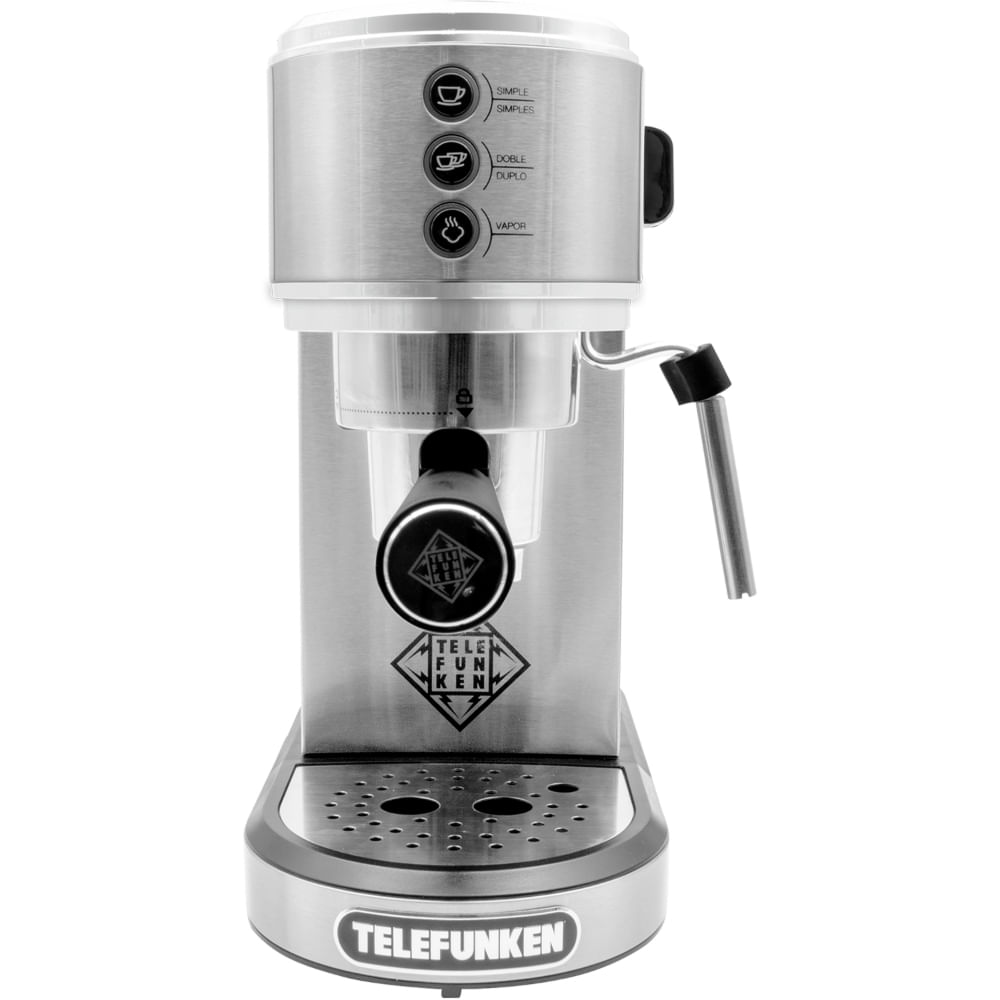 Cafetera Expresso Telefunken Roma Pro Plateado
