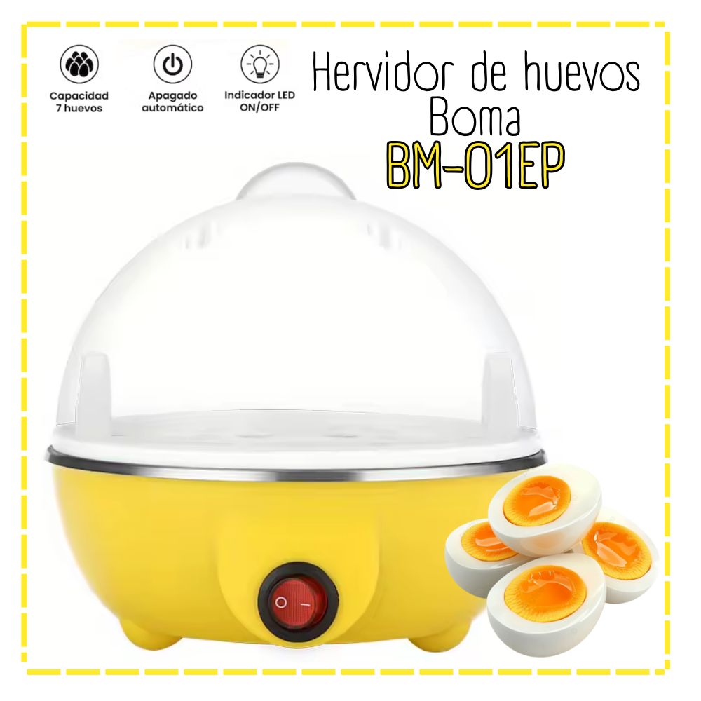 Hervidor de Huevos al Vapor Amarillo BM-01EP