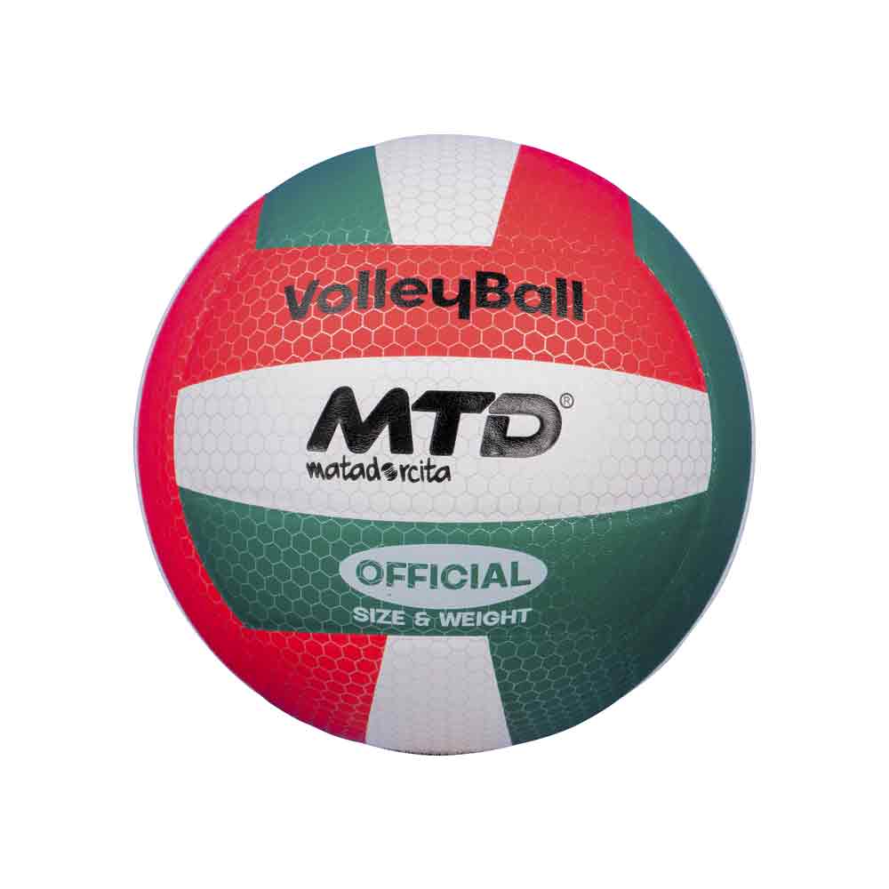 PELOTA P/VOLEY MATADORCITA MOD. CLASICO PANAL Color VERDE/ROJO Talla 5