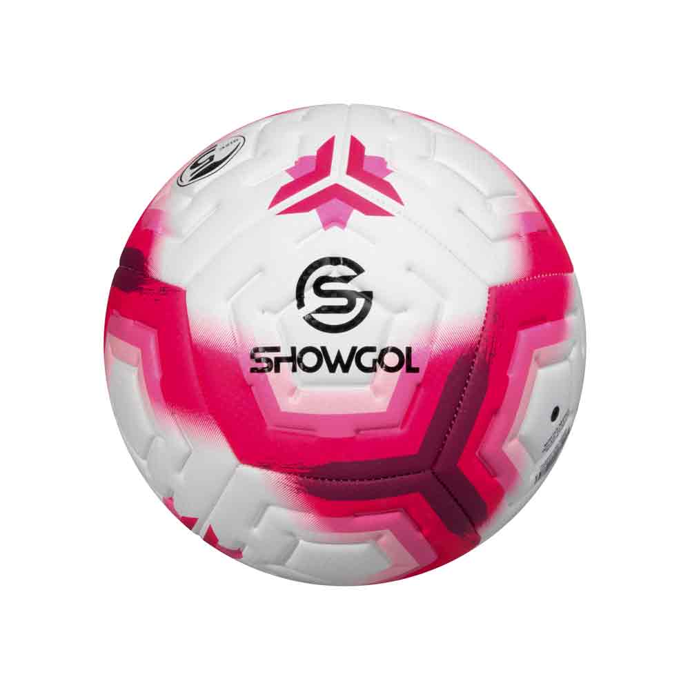 PELOTA P/FUTBOL SHOWGOL CUERO PVC FOAM I Color ROSADO Talla 5