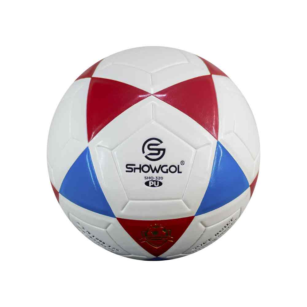 PELOTA PARA FUTBOL FT PU VULCANIZADO Color BLANCO/ROJO/CELESTE Talla 5