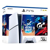 Consola Playstation 5 Slim con lector de discos - Astrobot - Gran Turismo 7