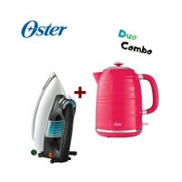 Pack Oster Hervidor sandía 1.7 L BVSTKT4177M y Plancha Clásica