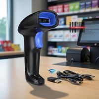 Lector escaner portátil código de barras bluetooth inalámbrico 1D CCD YHD-1100CB