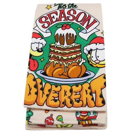 Set Secadores Navidad Cocina Garfield x2 45x65cm