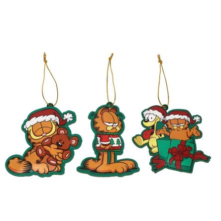Set de adorno arbol navidad Garfield X3 unds 12cm Set de adorno arbol navidad Garfield X3 unds 12cm