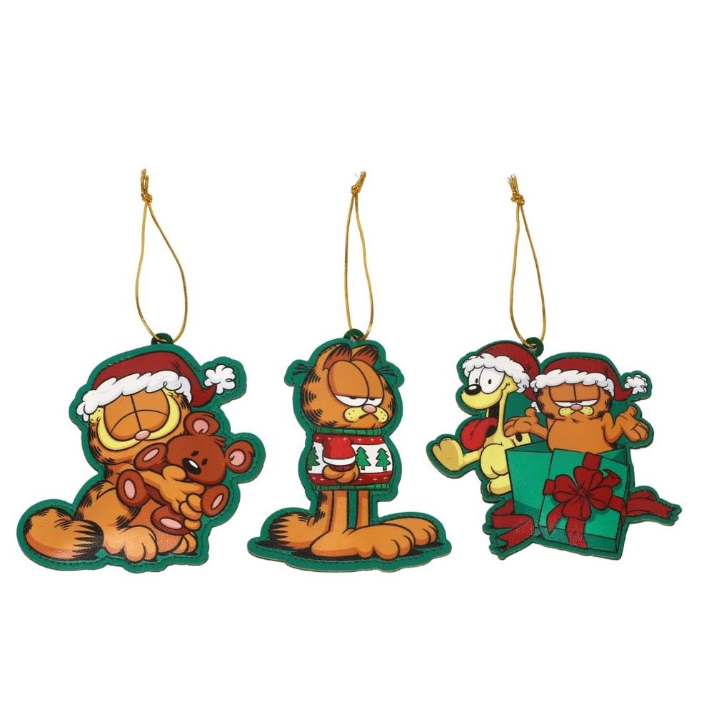 Set de adorno arbol navidad Garfield X3 unds 12cm