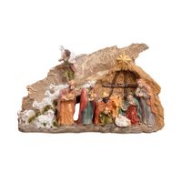 Nacimiento Con Establo 20Cm Poliresina
