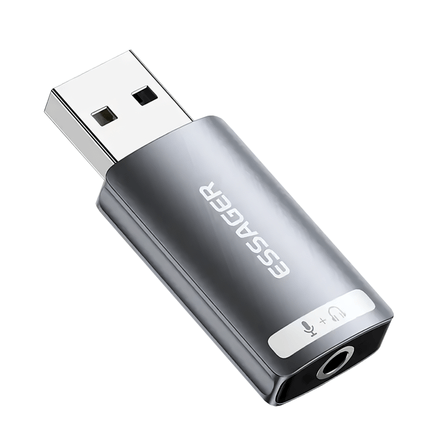 Tarjeta De Sonido Externa USB A 1 Entrada Jack Essager Tarjeta De Sonido Externa USB A 1 Entrada Jack Essager