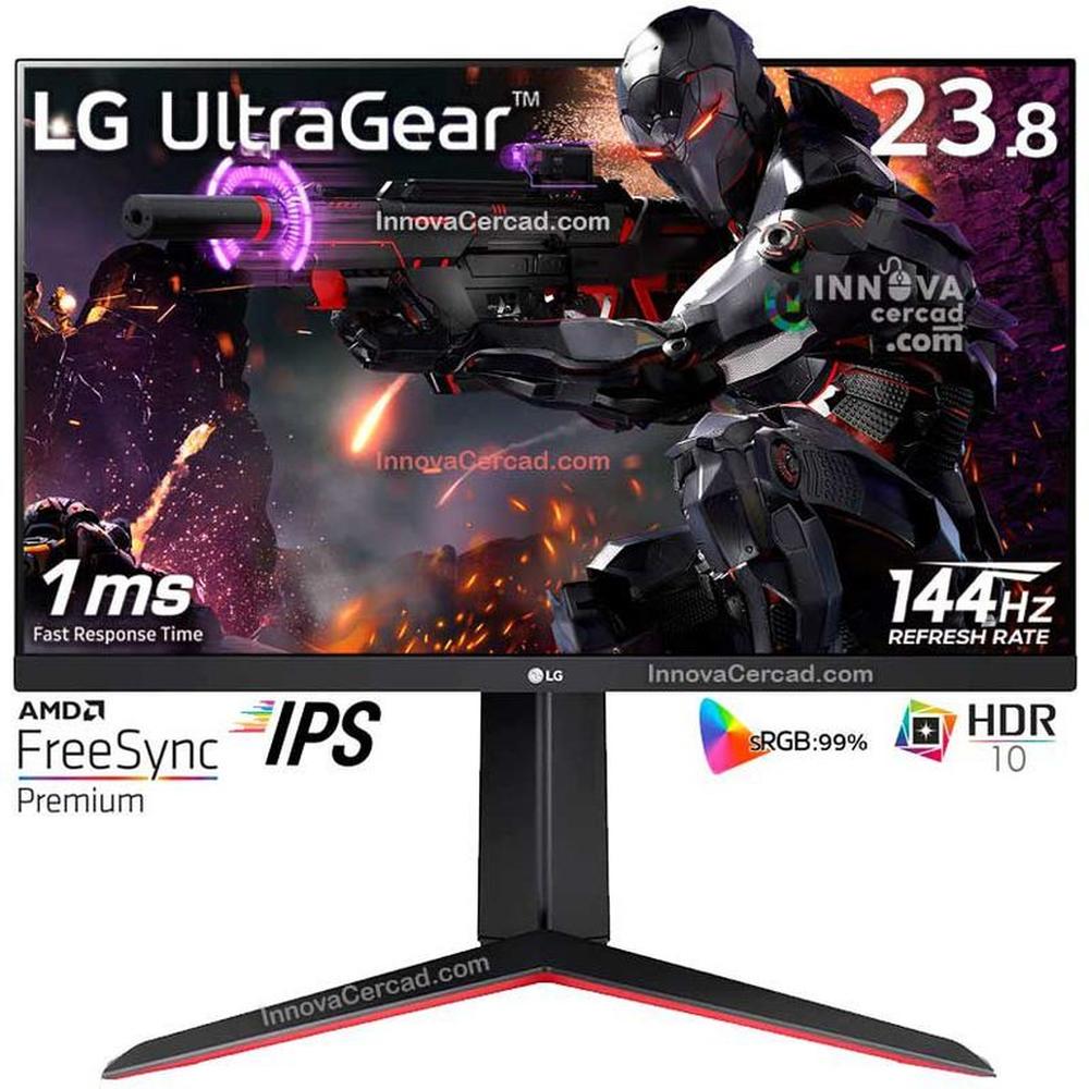 Monitor LG Gaming UltraGear 24GN65R-B 24 144Hz,1Ms GTG, IPS HDR10