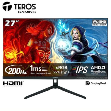 Monitor Gaming Teros 27 FHD IPS 200Hz, 1MS FreeSync Premium Monitor Gaming Teros 27 FHD IPS 200Hz, 1MS FreeSync Premium