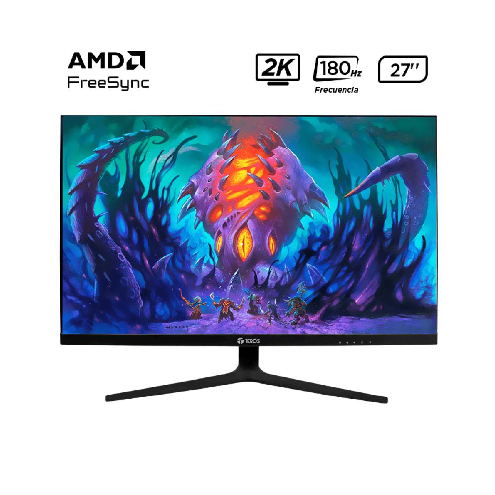 Monitor plano gaming TEROS TE-2769G 27' QHD IPS flat 180 Hz 1ms HDMI DP Audio