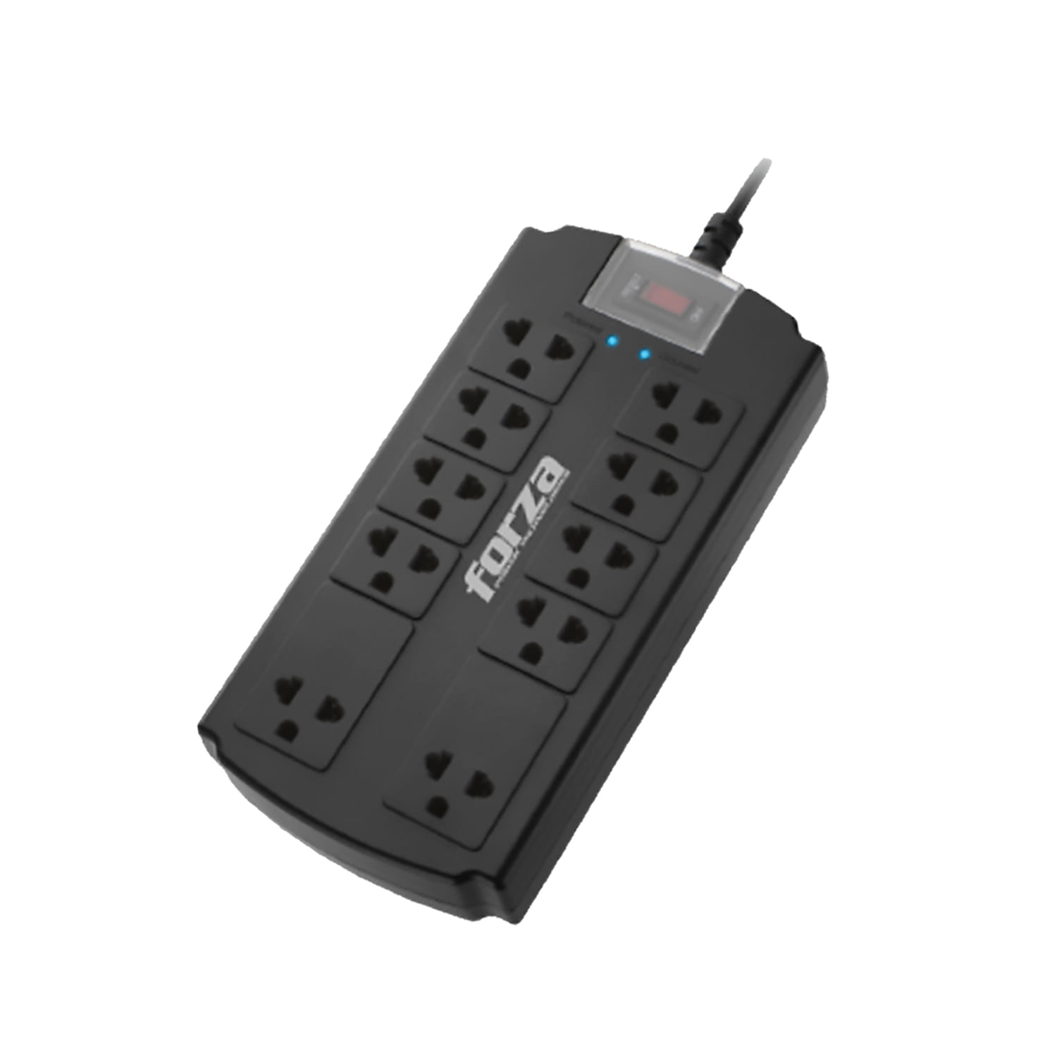 Supresor Forza FSP-10UN 10 Tomas Forza Negro 220v
