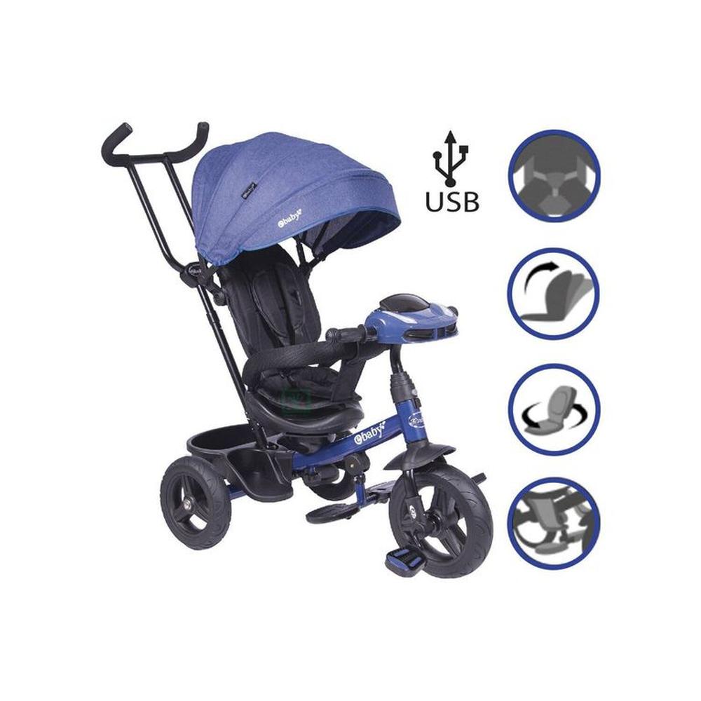 Triciclo Guiador Ebaby ESPIN Blue