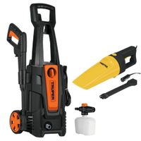 COMBO Hidrolavadora eléctrica Truper 1800PSI + ASPIRADORA DE AUTO 12V