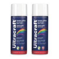Pintura spray color BLANCO BRILLANTE, 2 UNIDADES ULTRACRAF TRUPER