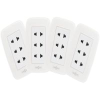 pack 4 unidades Tomacorriente triple deluxe home light