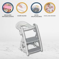 Escalera Multifunción 3 en 1 con cojin «ESCALIN» Gray