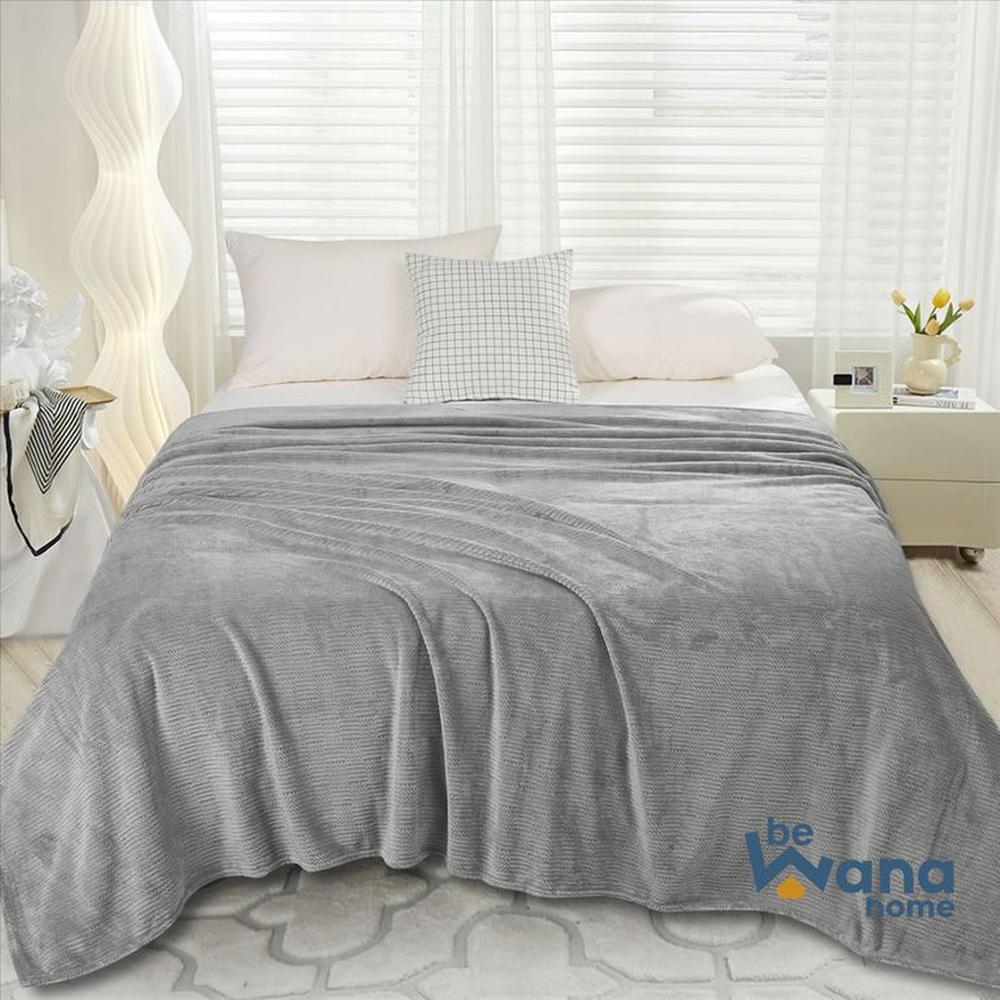 Manta Antialérgica Delgada Piel de Angel PREMIUM 2PLAZAS PLOMO