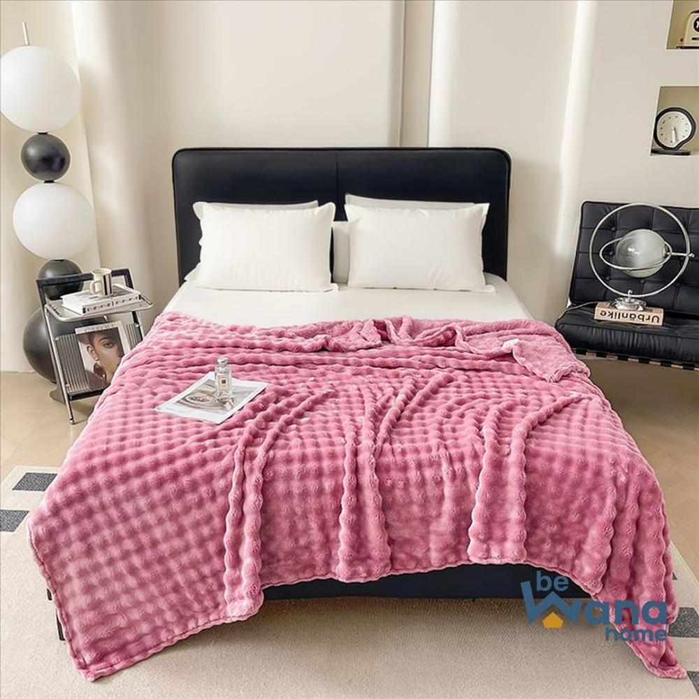 Manta Antialérgica Piel de Oso Queen Red