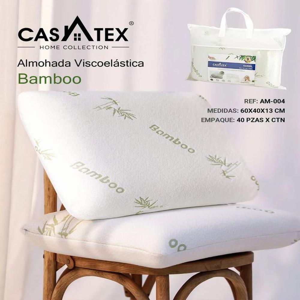 Almohada Viscoelástica CERVICAL BAMBU 60cm x 40cm 13cm.