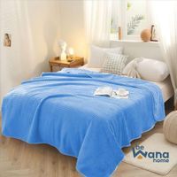 Manta Antialérgica Acalanada con Carnero Sherpa 2PLZ Celeste