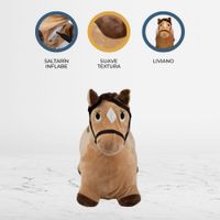 Saltarín de Peluche Inflable +18meses «CABALLO BROWN»