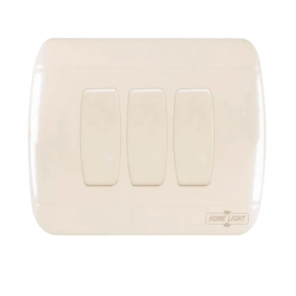 Interruptor  triple clásico home light