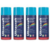 Pintura spray color CELESTE, 4 UNIDADES ULTRACRAF TRUPER