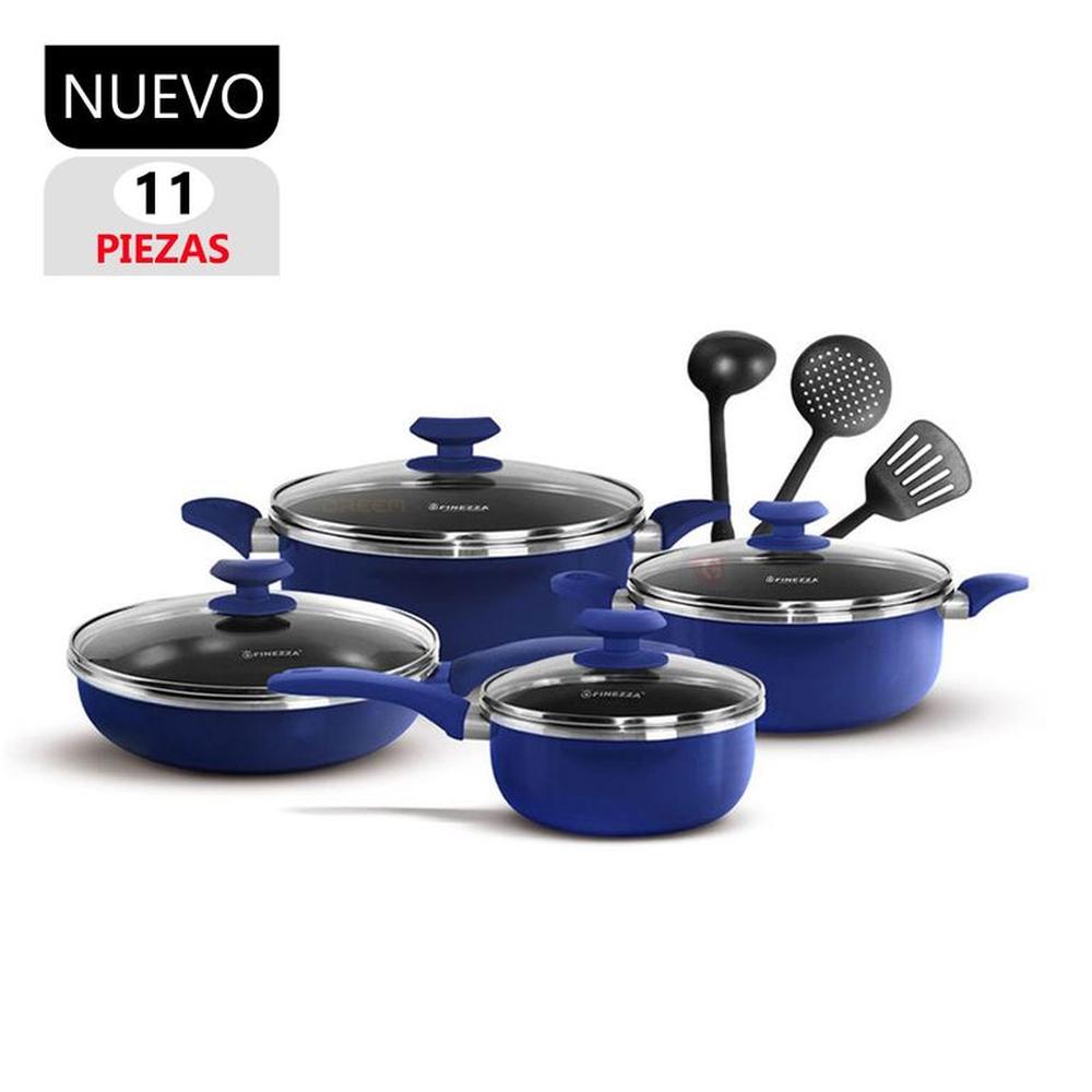 Set de Ollas Antiadherentes FZ-1625T-2 Azul