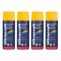Pintura spray color amarillo CAT,  pack 4 unidades ULTRACRAF TRUPER