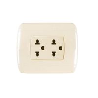 Tomacorriente Doble clásico home light