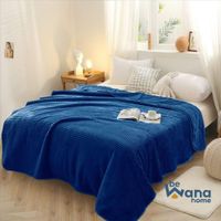Manta Antialérgica Acalanada con Carnero Sherpa 2PLZ Azul Noche