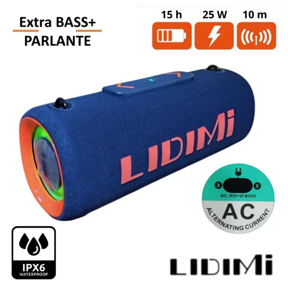 Parlante Portátil Lidimi LD-S031AC 25 W BT USB TWS AC Color Aleatorio