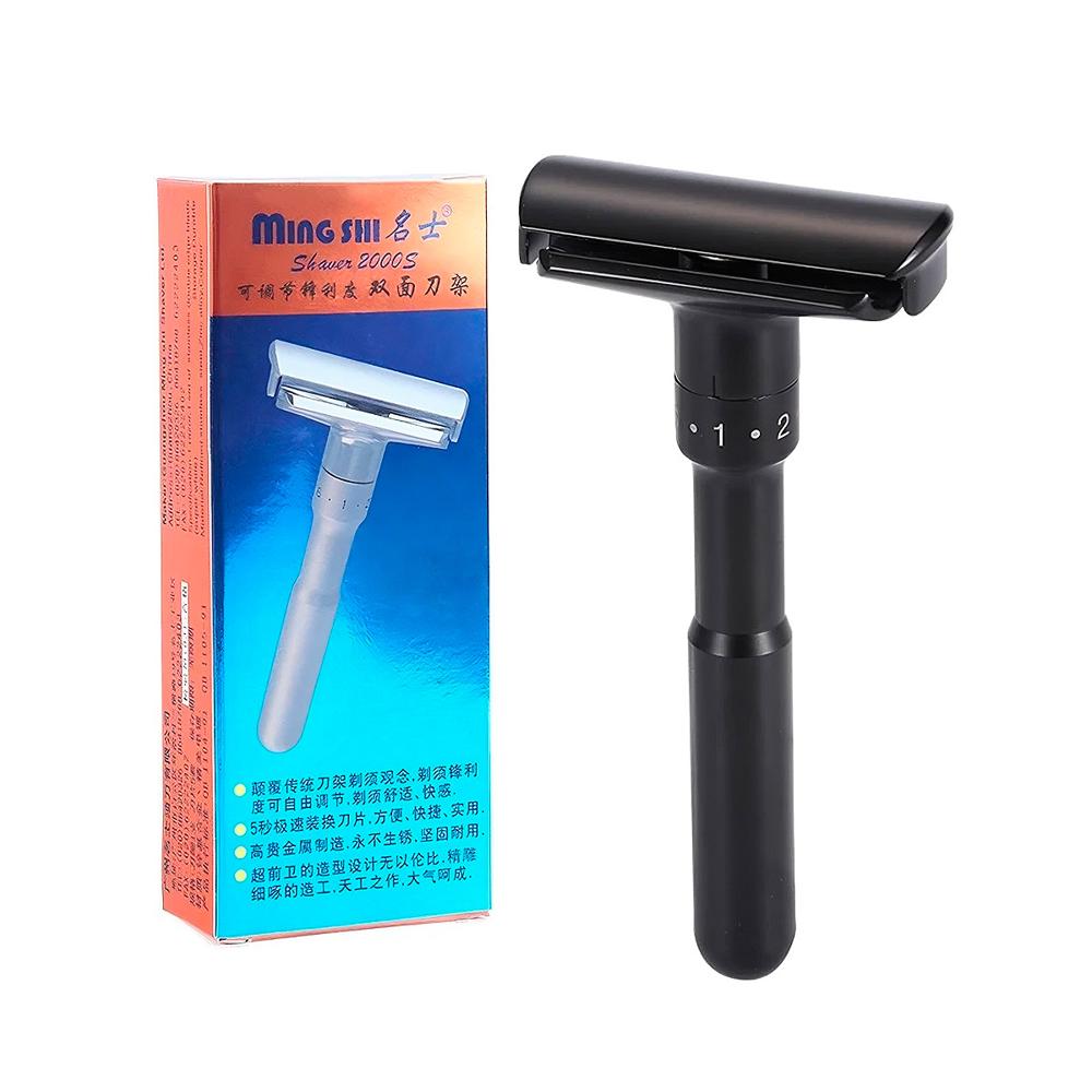 Maquinilla Mingshi De Afeitar Doble Filo Clásica Duradero