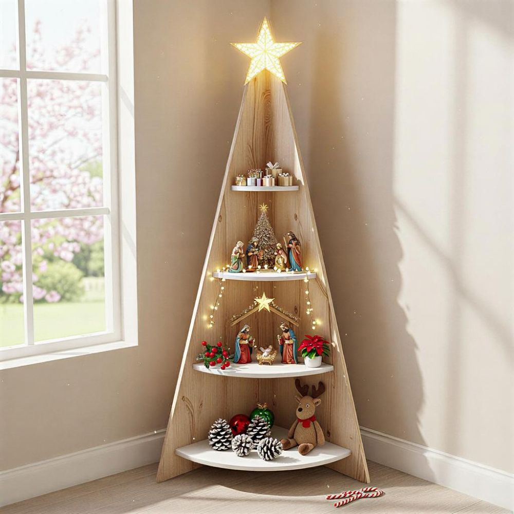 Árbol de navidad hecho en Melamina Ferdix esquinero