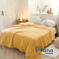Manta Polar Antialérgica Delgada PREMIUM 2PLZ Yellow
