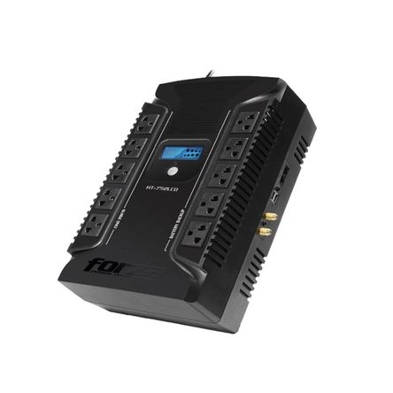Forza Ups Ht 752lcd 750va, 450w, 10 Tomas Universal, 2 Usb Ups Forza Ht-752Lcd 750Va 450W 10 Tomas Universal 2 Usb