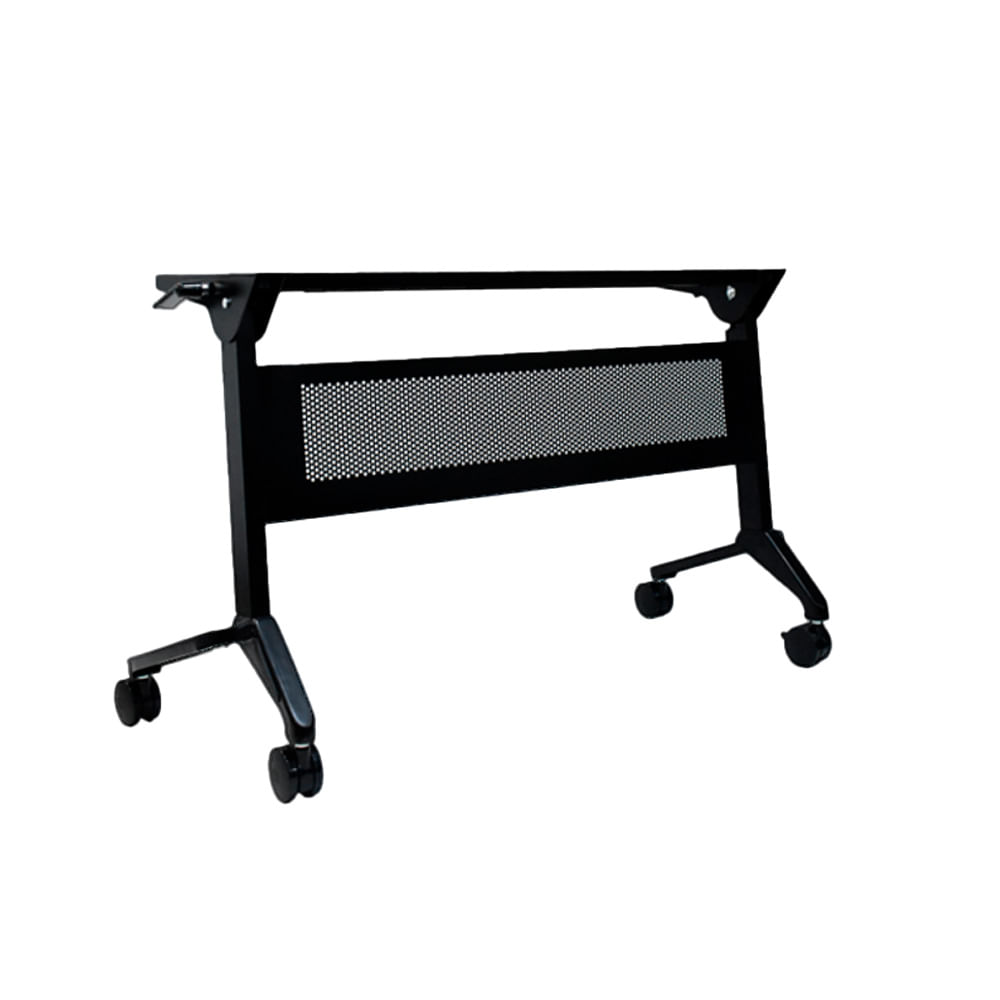 Base Para Escritorio Ergonómico Hercules Con Ruedas Metal Negro Ofideas