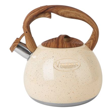 Tetera Valeska Estilo Roca Volcánica Con Silbato 5 Litros Crema Tetera Valeska Estilo Roca Volcánica Con Silbato 5 Litros Crema