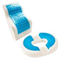 Cojin Picaron para Asiento más Respaldar Memory Foam Lumbar