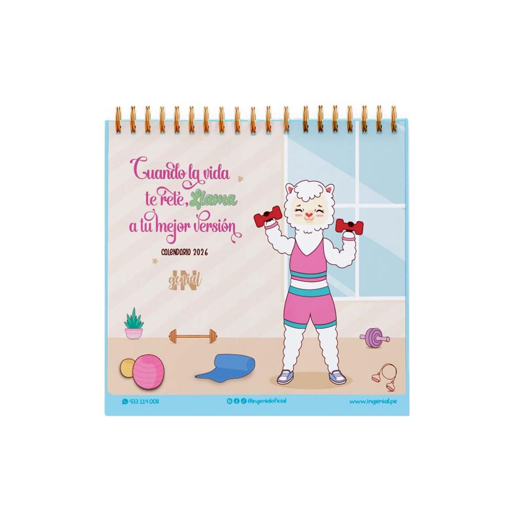 Organizador mensual Ingenial LLAMA a tu mejor versión