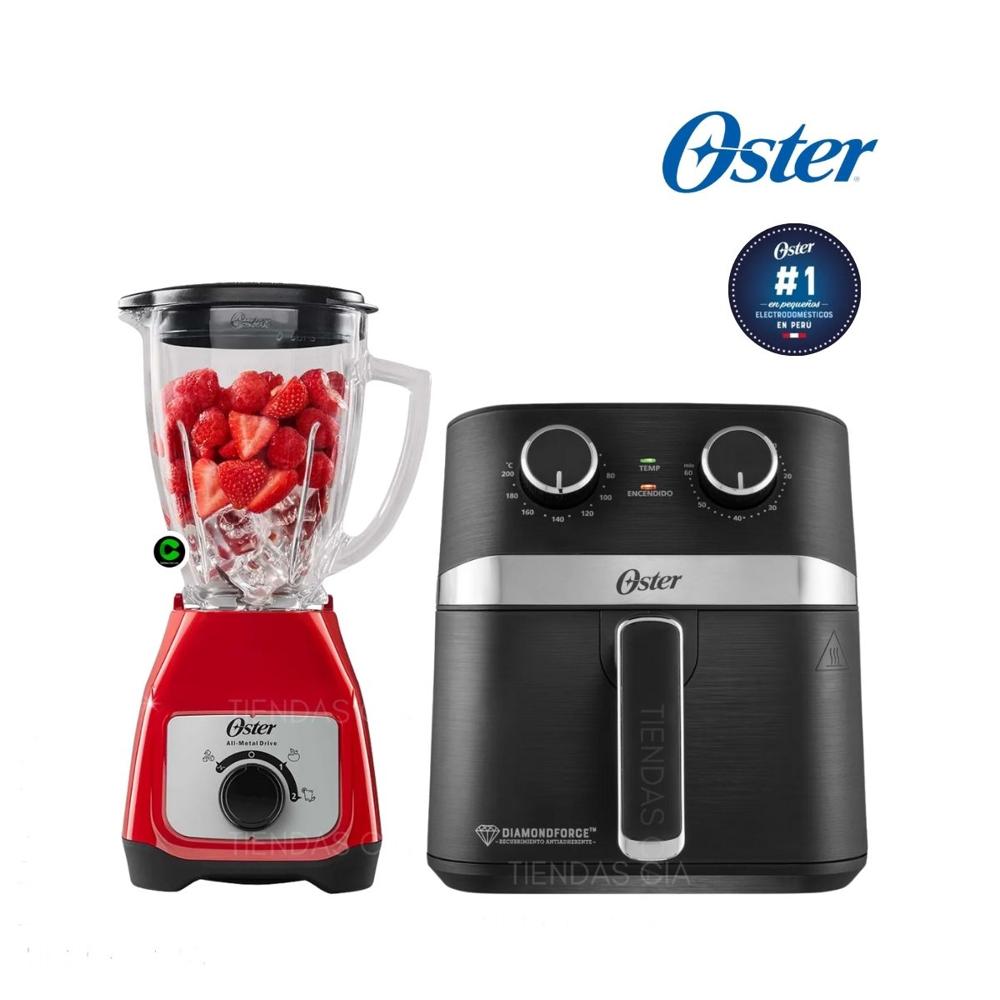 Dúo Oster Licuadora 1.5 L y Freidora de Aire 4 Litros CKSTAF401MDF