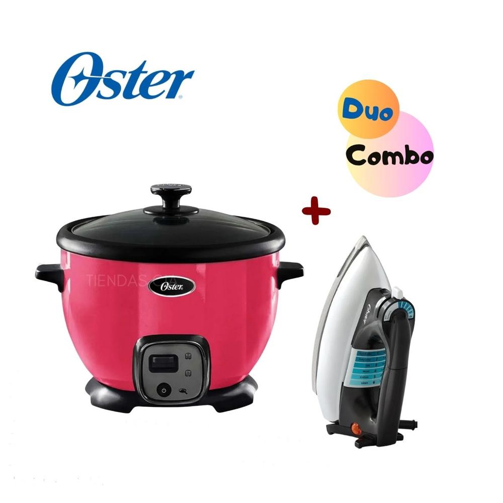 Pack Oster Olla Arrocera CKSTRC8029M 1.8 L  y Plancha Clásica